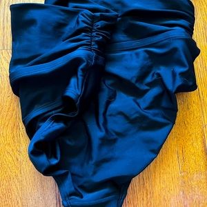 Black high waisted maternity swim bottoms